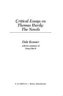 Cover of: Critical Essays on Thomas Hardy: The Novels (Critical Essays on British Literature)