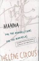 Cover of: Manna by Hélène Cixous