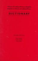 Cover of: Dictionary: Tohono O'Odham/Pima to English, English to Tohono O'Odham/Pima