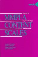 MMPI-A content scales by Carolyn L. Williams, James Neal Butcher