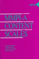 Cover of: Mmpi-A Content Scales by Carolyn L. Williams, James Neal Butcher