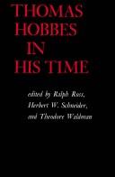 Cover of: Thomas Hobbes in His Time