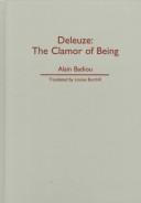 Cover of: Deleuze by Alain Badiou