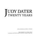 Cover of: Judy Dater, twenty years