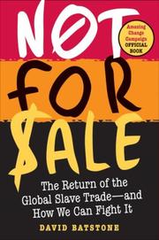 Cover of: Not for Sale by David Batstone, David B. Batstone