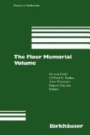 Cover of: The Floer memorial volume by Helmut Hofer ... [et al.], editors.