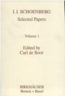 Cover of: Selected papers