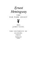 Cover of: Ernest Hemingway by James Nagel, James Nagel