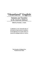 Cover of: "Heartland" English: variation and transition in the American Midwest