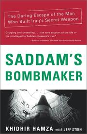 Cover of: Saddam's Bombmaker by Khiḍr ʻAbd al-ʻAbbās Ḥamzah, Khidhir Hamza, Jeff Stein, Khidhir Hamza, Jeff Stein