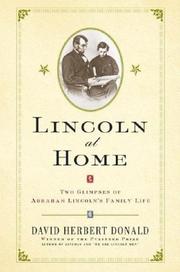 Cover of: Lincoln At Home  by David Herbert Donald