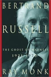 Cover of: Bertrand Russell by Ray Monk