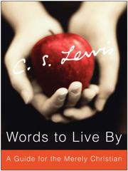 Cover of: Words to Live By by C.S. Lewis