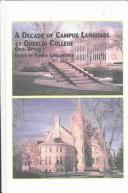 Cover of: A decade of campus language at Oberlin College: Obie-speak