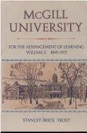 Cover of: McGill University for the advancement of learning
