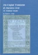 Cover of: An English Translation of Auctores Octo, a Medieval Reader (Mediaeval Studies (Lewiston, N.Y.), V. 12.) by Ronald E. Pepin, Ronald E. Pepin