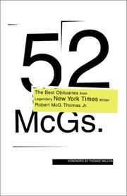 Cover of: 52 McGs. by Robert McG Thomas