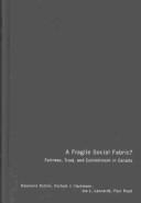 Cover of: A fragile social fabric? by Raymond Breton ... [et al.].