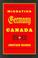 Cover of: A History of Migration from Germany to Canada, 1850-1939