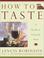 Cover of: How to taste