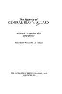 Cover of: The Memoirs of General Jean V. Allard