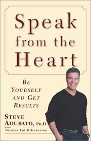 Cover of: Speak from the heart by Steve Adubato