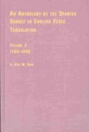 Cover of: An Anthology of the Spanish Sonnet in English Verse Translation: 1700-1908 (Hispanic Literature, Volume 52b)