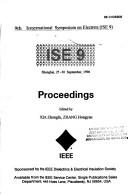 Cover of: 1996 IEEE 9th International Symposium on Electrets - Ise | China) International Symposium on Electrets (9th : 1996 : Shanghai