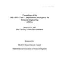 Cover of: Proceedings of the IEEE/IAFE 1997 Computational Intelligence for Financial Engineering (CIFEr) by IEEE/IAFE Conference on Computational Intelligence for Financial Engineering (3rd 1997 New York, N.Y.)