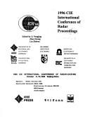 1996 CIE International Conference of Radar by CIE International Conference of Radar (1996 Beijing, China), China) CIE International Conference of Radar (1996 : Beijing, Chih-Wen Liu, Shih Neng-Ching, Ssu-Yung Chou