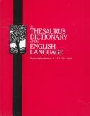 Cover of: A thesaurus dictionary of the English language by Francis Andrew March, Francis Andrew March