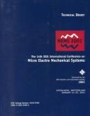 Cover of: 14th IEEE International Conference on Micro Electro Mechanical Systems: Mems 2001 | IEEE Robotics and Automation Society
