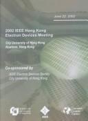 Cover of: Proceedings 2002 IEEE Hong Kong Electron Devices Meeting: 22 June 2002  | 