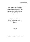 1995 SBMO/IEEE MTT-S International Microwave and Optoelectronics Conference proceedings by SBMO/IEEE MTT-S International Microwave and Optoelectronics Conference (1995 Rio de Janeiro, Brazil), SBMO, Brazil) IEEE MTT-S International Microwave and Optoelectronics Conference (1995 : Rio de Janeiro