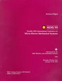 Cover of: MEMS '99 : Twelfth IEEE International Conference on Micro Electro Mechanical Systems by IEEE Workshop on Micro Electro Mechanical Systems (12th 1999 Orlando, Fla.), IEEE Workshop on Micro Electro Mechanical Systems (12th 1999 Orlando, Fla.)