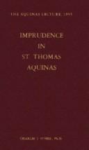 Cover of: Imprudence in Saint Thomas Aquinas