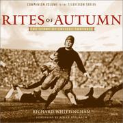 Cover of: Rites of Autumn by Richard Whittingham