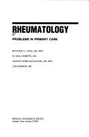 Rheumatology by Matthew H. Liang, Matthew N. Liang, W. Neal Roberts, C. Robb-Nicholson, Lori Bannon