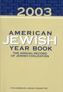 Cover of: American Jewish Year Book 2003 (American Jewish Year Book)