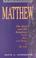 Cover of: Matthew