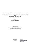Cover of: Comparative studies by Harold E. Driver and essays in his honor.
