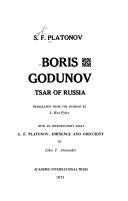 Cover of: Boris Godunov, Tsar of Russia.