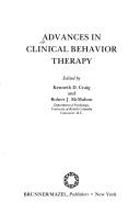 Cover of: Advances in clinical behavior therapy by edited by Kenneth D. Craig and Robert J. McMahon.