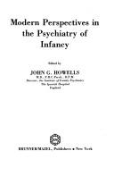 Cover of: Modern Perspec Psy Infancy (Modern perspectives in psychiatry ; 8)