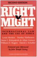 Cover of: Right v. might: international law and the use of force