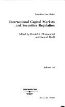 Cover of: International capital markets and securities regulation