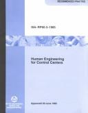 Cover of: Human engineering for control centers: recommended practice.