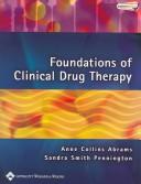 Cover of: Foundations of Clinical Drug Therapy