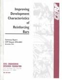 Cover of: Improving development characteristics of reinforcing bars.