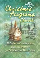 Cover of: Christmas Programs for the Church by Pat Fittro